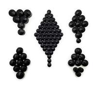 AfterMokit Replacement Engine Bolt Head Covers Nut Topper Caps for Harley Davidson Dyna 1999-2005 86 Pieces Complete Kit ABS Black