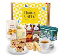 Afternoon Cream Tea & Scones Hamper, Clotted Cream, Jam, Tea, and Biscuits | Perfect for Couples, Celebrations, Summer Picnic and Birthday Gifts for Women & Men
