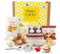 Afternoon Cream Tea & Scones Hamper - Scone Baking Mix, Clotted Cream, Strawberry Jam, English Breakfast Tea, Shortbread, Heart Spoon | Perfect Picnic, Gift for Her, Summer Afternoon Treat