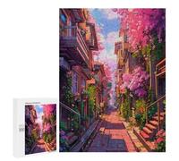 Afternoon on Pink Street Wooden Brain Teaser for Adults, 500 PCS - Winter Gift; for Shared Table Time