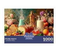 Afternoon Tea 1000 Piece Jigsaw Puzzles for Adults And Kids with Extra Fun Challenges Food Home Decors Premium Box Packaging 38x26cm/1000pcs