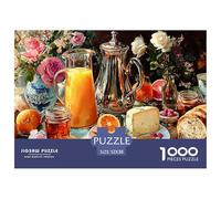 Afternoon Tea 1000 Piece Jigsaw Puzzles for Adults Challenging Game Food Home Decors Creativity & Gift Giving 52x38cm/1000pcs