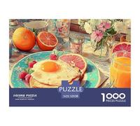 Afternoon Tea 1000 Piece Jigsaw Puzzles for Adults with Extra Fun Challenges Food Home Decoration Creativity & Gift Giving 52x38cm/1000pcs