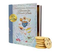 Afternoon Tea Book Biscuits Gift Set - Scottish Shortbread British Gift Tin, Luxury Assorted Biscuit Tins, Hamper Boxes for Family - Novelty Gifts, Thank you Teacher Biscuits, Presents for Men & Women