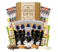Afternoon Tea & Coffee with Biscuit Selection - Instant Coffee, Instant Brew Teabags, Oat Milk, Sweetener Sachets and Shortbread Biscuits - Afternoon Tea Treat for Men & Women, All Occasions