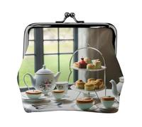 Afternoon Tea Coin Purse, Small Travel Kit Storage Pouch for Weekend Getaways and Business Trips