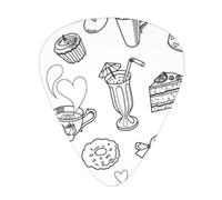 Afternoon Tea Fashion Colour Guitar Picks 12 Pack, For Acoustic Guitar Electric Guitar Ukulele