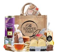 Afternoon Tea Food Hamper Gift with Biscuits, Cookies, Shortbread, Jam & Tea - Gifts for Easter, Thank you Hampers, or any Celebrations by The Hamper Fairy