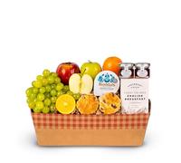 Afternoon Tea & Fruit Hamper - Sweet Treats & Fruits - Elegant Gift for Occasions