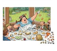 Afternoon Tea Gone Wrong Wooden Jigsaw Puzzle Waterproof 1000 Piece Puzzles for Adults Colourful Home Decoration