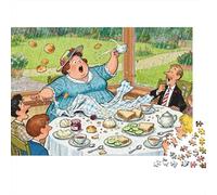 Afternoon Tea Gone Wrong Wooden Jigsaw Puzzle Waterproof 1000 Piece Puzzles for Adults Gifts Colourful Educational Games