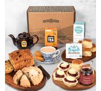 Afternoon Tea Hamper | Cornish Cream Tea & Cake Hamper | Gift Set for Couples, Scones, Clotted Cream | Birthday, Anniversary, Thank You