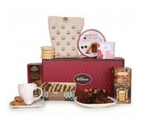 Afternoon Tea Hamper for 2 - Fruit Cake Hamper with Shortbread Biscuits, Breakfast Tea, and Cookies - Luxury Food Hamper Gifts for Women, Gift Hamper for Mum, Birthday Hampers for Men - by Hay Hampers