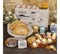 Afternoon Tea Hamper For 4 - Includes Cornish Biscuits, Shortbread, Scones, Cakes, Pasties & Tea - Gift Hamper for Anniversary, New Home, Birthday, Celebrations - by Cornish Hampers & Gifts'