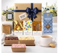 Afternoon Tea Hamper Gift Box - Mother’s Day Treat Box with English Tea, Mini Cakes, Flapjacks & Biscuit Sweet Treats - Cakes and Desserts Selection by Hattie’s Gifts