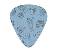 Afternoon Tea Print Guitar Pick Special Instrument Pick Unisex Guitar Pick