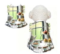 Afternoon Tea Print Pet Breathable Sleeveless Skirt XL