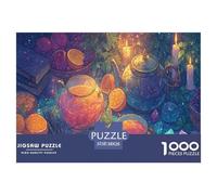 Afternoon Tea Puzzles 1000 Piece Challenge Toy Adults And Children Crystal Creative Puzzles Educational Challenge Home Decoration Gift 38x26cm 1000pcs