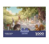 Afternoon Tea Puzzles 1000 Piece Challenge Toy for Adults Animal Puzzle Game Family Fun Jigsaws Educational Game Home Decoration Gift 70x50cm 1000pcs