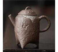 Afternoon Tea Set 160ml High Grade Bronze Glaze Teapot Aesthetic Old Rock Mud Pot Tea Maker Kettle with Filter Kung Fu Teaware Decoration Tea Sets(C)