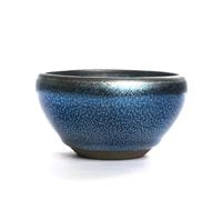 Afternoon Tea Set Blue Tenmoku Glaze Ceramic Kungfu Tea Set Porcelain Matcha Bowl Jianzhan Chinese Song Dynasty Style Cup Tea Sets(Style 2)