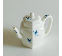 Afternoon Tea Set Butterfly Orchid Ceramic Tea Pot Chinese White Porcelain Small Maker Kettle with Filter Kung Fu Teaset Tea Sets
