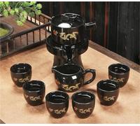 Afternoon Tea Set Ceramic Purple Clay Tea Set Cup The Kung Fu Teapot 8 Pcs Semi Automatic Sets Tea Sets(Type-G)