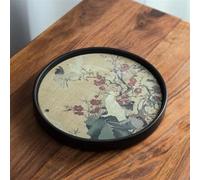 Afternoon Tea Set Chinese Style Tea Mat Quick Drying Water Absorbing Pottery Tray Kung Fu Coaster Ceremony Table Set Accessories Tea Sets(B)