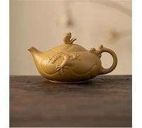 Afternoon Tea Set Fish Turning Dragon Master Handmade Biomimetic Tea Set 1PCS 260cc Yixing Original Ore Yellow Section Purple Clay Teapot Tea Sets