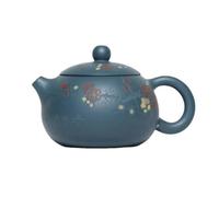 Afternoon Tea Set Handmade Plum Blossom Pot Raw Ore Azure Mud Tea Maker Kettle with Strainer Zisha Set 240ml Purple Clay Teapots Tea Sets