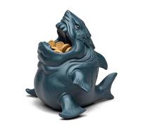 Afternoon Tea Set Handmade Sculpture Chinese Tea Set Decoration Yixing Purple Clay Pet Lucky Gold Coins Sharks Statue Tea Sets
