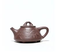 Afternoon Tea Set Handmade Stone Scoop Pot Raw Ore Purple Mud Kettle with Infuser Zisha Tea Set 240ml Yixing Clay Teapots Tea Sets