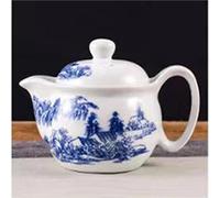Afternoon Tea Set Household Small Flower Pattern Teapot Ceramic Kung Fu Tea Set Single Pot Blue and White Porcelain Tea Sets(Type-C)