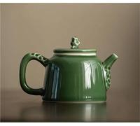 Afternoon Tea Set Kung Fu Tea Set Maker Hand-held Pot 160ml Green Glass Glaze Withered Stone Teapot Yue Kiln Celadon Small Single Tea Sets