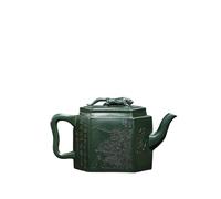 Afternoon Tea Set Kung Fu Tea Set Pot, Large Capacity Handmade Purple Clay, Jade Green Mud, Loyal Liver, Rightable Heart Tea Sets