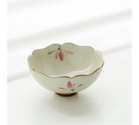 Afternoon Tea Set Personal Puer Tea Bowl Set of Cup Kung Fu Teaware 2pc/Set Creative Lotus Master Pure Hand-Painted Pink Orchid Ceramic Teacup Tea Sets