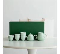 Afternoon Tea Set Portable Exquisite Peach Pink Glaze Teaset Handmade Teapot Cup Set Chinese Tea Ceremony Kung Fu Teaware Unique Box Tea Sets(A)