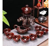 Afternoon Tea Set Tea Cup Set Travel Teaset for Holiday Gifts Kung Fu Chinese Teacup Automatic Bone China Teapot Tea Sets(D)