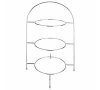 Afternoon Tea Stand for Plates Made of Chrome 490(H) x 295(W) x 290(D)mm