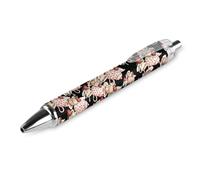 Afternoon Tea Teapot Cup Strawberry Cupcake Retractable Ballpoint Pens Smooth Writing Gel Ink Pen 0.5mm Fine Black Inks Office Supplies 1 PCS AS PIC 3