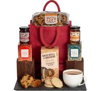 Afternoon Tea Time Treat Hamper Gift in a Traditional Jute Bag | Time for a proper treat with Dundee Cake, Viennese Whirls, Jams, Marmalades and plenty more to discover