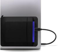 Afterplug 2-Pocket Adhesive Hard Drive Holder for Laptop, Stick-On Pocket Pouch for External Portable SSD, HDD, Slim Mouse and Cables (HDD Size - Fits 2.5" Drives)