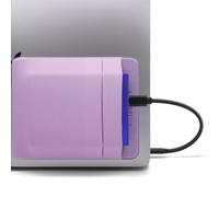 Afterplug 2-Pocket Adhesive Hard Drive Holder for Laptop, Stick-On Pocket Pouch for External Portable SSD, HDD, Slim Mouse and Cables (Large - Fits SSD & 2.5" Drives)