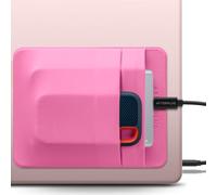 Afterplug 2-Pocket SSD & Hard Drive Holder for Laptop, Reusable Adhesive, Stick-On Pocket Sleeve for External Portable SSD, HDD, Cables and More (Large)