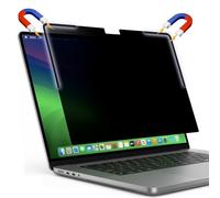Afterplug Removable Magnetic Privacy Screen Filter for MacBook Pro 16.2 Inch (M1-M5, Pro, Max, 2021-2026), L-Shaped Strips for Secure Attachment, Anti-Glare & Blue Light Blocking