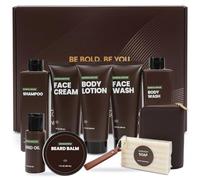 Aftershave Gift Sets For Men Beard Care Kit 10pc Bubble Bath Sets Include Beard Oil,Balm，Business Card Case Hampers For Men Birthday Gifts Father'S Day Christmas Gifts Valentine'S Day For Him
