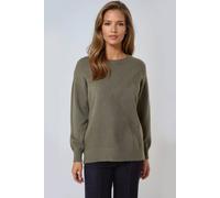 Aftershock London Women's Geometric Knitted Jumper in Khaki Aftershock London Khaki One Size