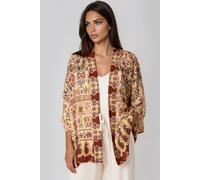 Aftershock London Women's Paisley Print Embellished Kimono Aftershock London Multicolor One Size