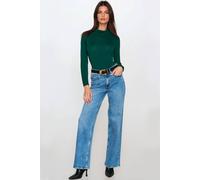 Aftershock London Women's Turtleneck Long Sleeve Top in Bottle Green | Size: Large/XL Aftershock London Bottle Green L/XL