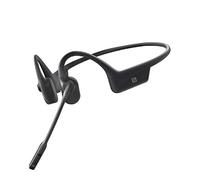 AFTERSHOKZ OpenComm Stereo Wireless Headset, Noise-Canceling Boom Microphone Bone Conduction Bluetooth 5.0 Office Business, Black